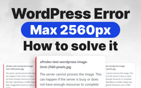 WordPress error: Post-processing of the image failed likely because the server is busy